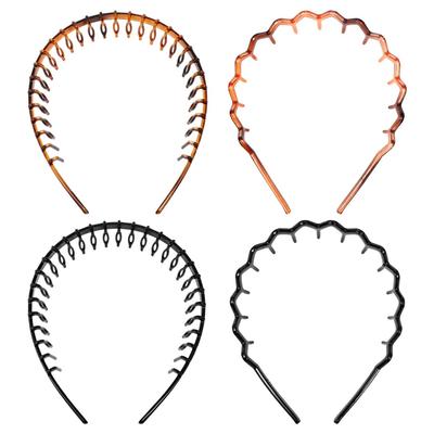 KESYOO Stirnband mit Kunststoff-Schildpatt für Männer und perfekt zum Waschen Ihres 4er-Sets Haaraccessoires Kamm, Stirnband, Design, Rutschfest, Schmerzlos,