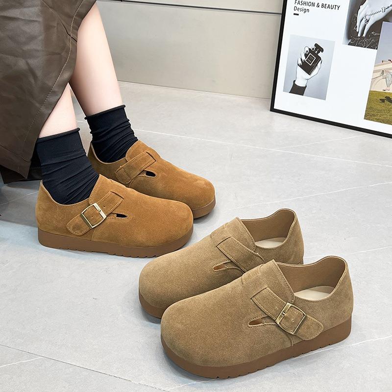 British Retro Spring New Lazy Shoes with Soft Soles Comfortable and Versatile Doudou Shoes Single Shoes Women