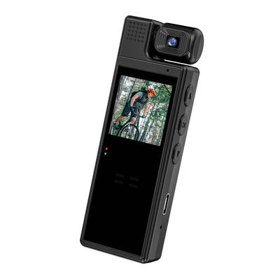 Ses ve Video Kayıt Özellikli 4K UHD Mini Vücut Kamerası 180 Derece Döndürülebilir Lens 6 Saat Pil Ömrü Videosu