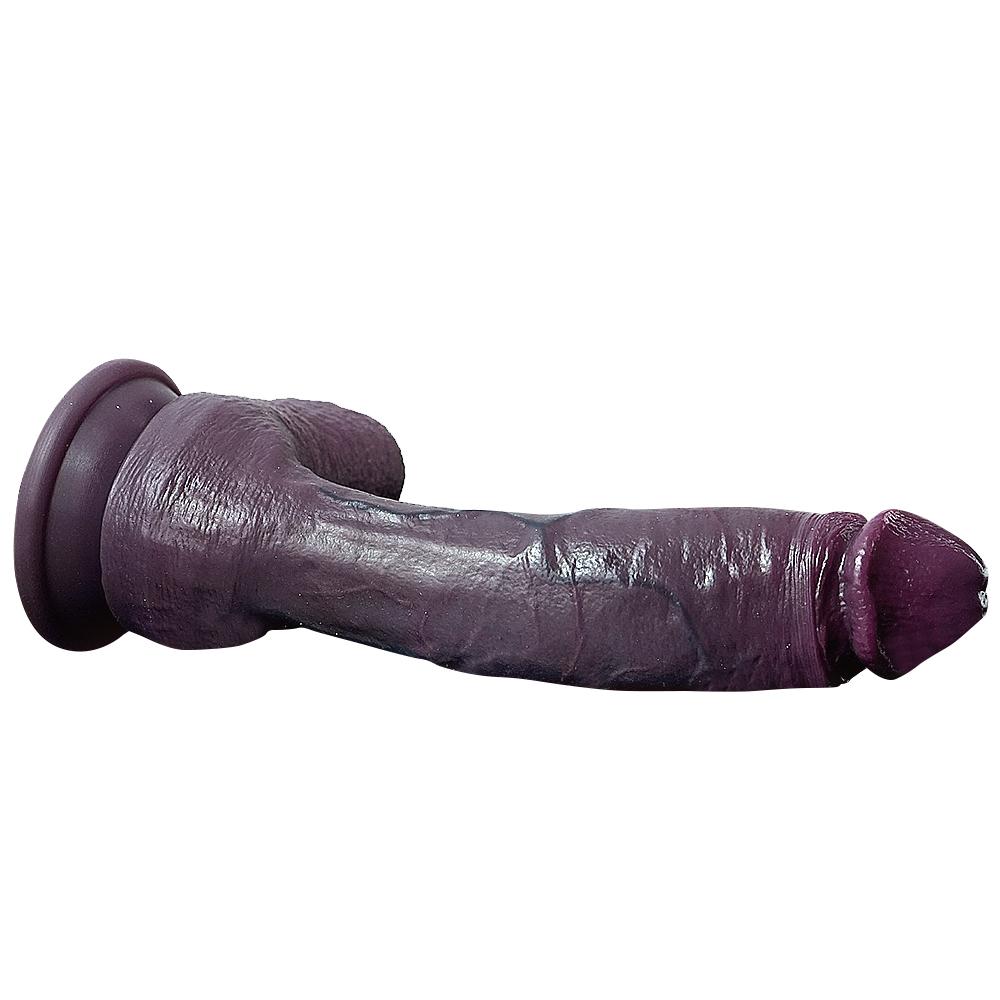 Super Size Purpureus Tyrannosaurus Künstlicher Phallus Weiblicher Dildo Flüssigsilikon Penis Weiblicher Masturbator Sexspielzeug