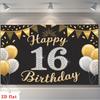 2D Plane, [party Backdrop] 2D Plane Banner, 1 Piece. Happy 16th birthdayDJH