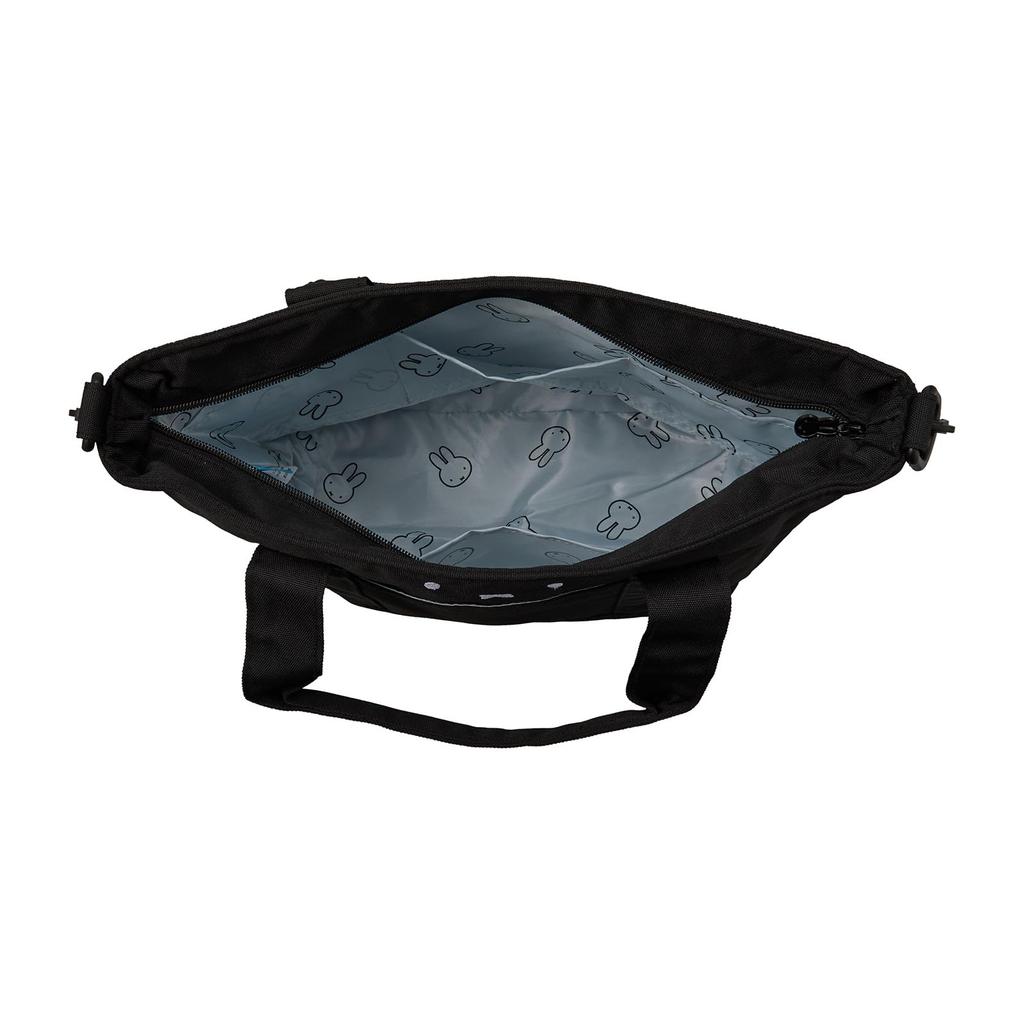 2-Way Tote Bag, Horizontal Tote, Miffy 6061 B98. Face Black