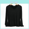 V Neck Long Sleeve T Shirt For Women With Breathable Fabric And Casual Style