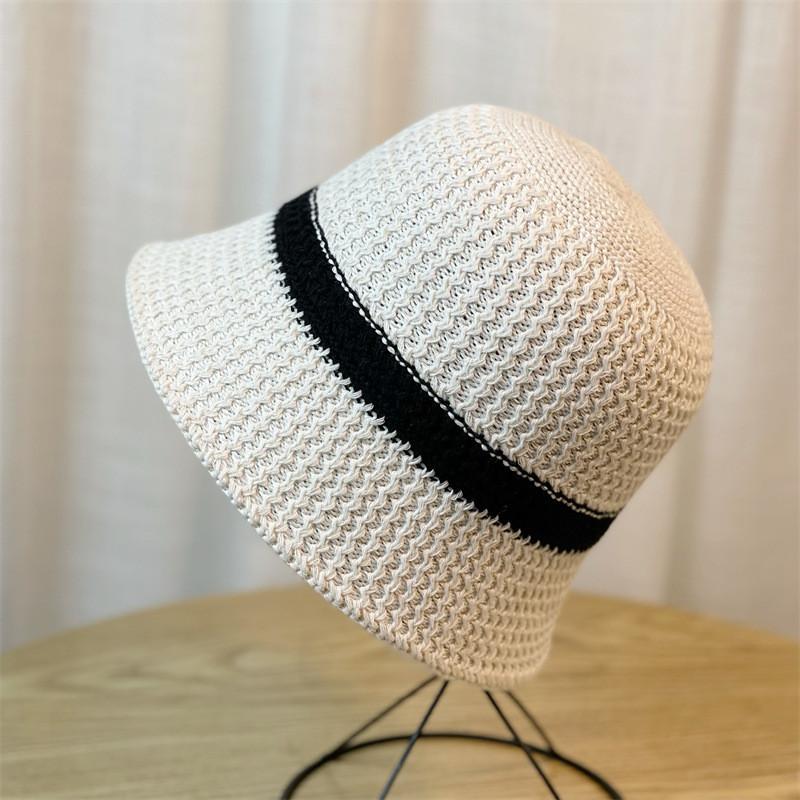 Trendy Round Top Wide Brim Fisherman Hat For Women In Black Beige Khaki Grey Purple Pink