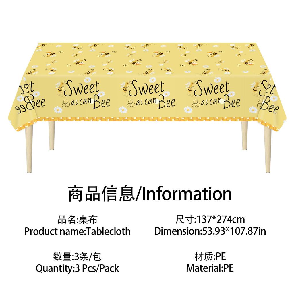 Spot Disposable Pe Tablecloth Thickened And Durable, Suitable For Party/Picnic/Home Style