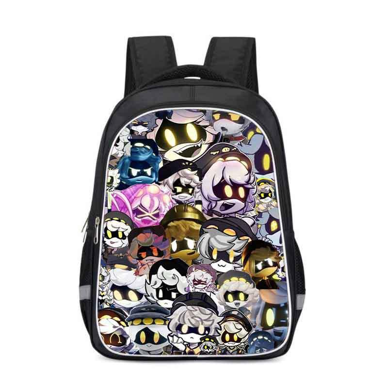 Kids School Backpack Elementary Students Cartoon Print Oxford Fabric Large Capacity Ergonomic Back Support