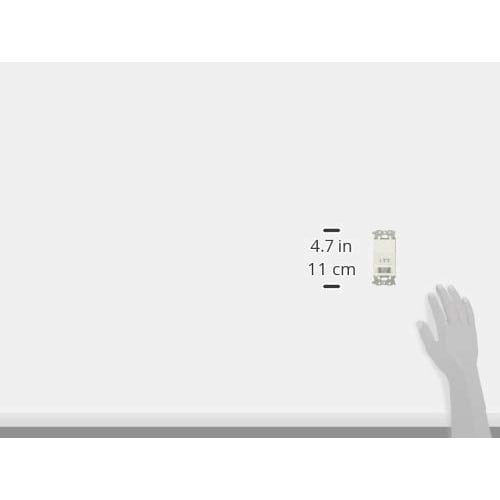 Panasonic WTA1811WK Wall-mounted automatic switch with heat ray sensor, compatible with 2-wire and 3-way wiring, matte white