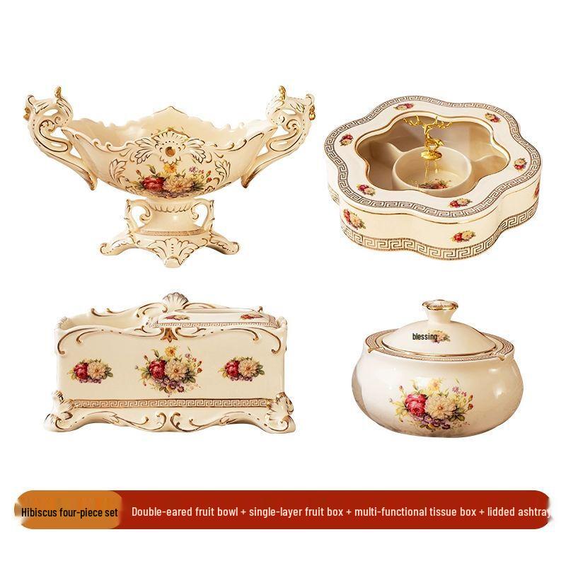 Роскошный европейский набор керамических фруктовых тарелок