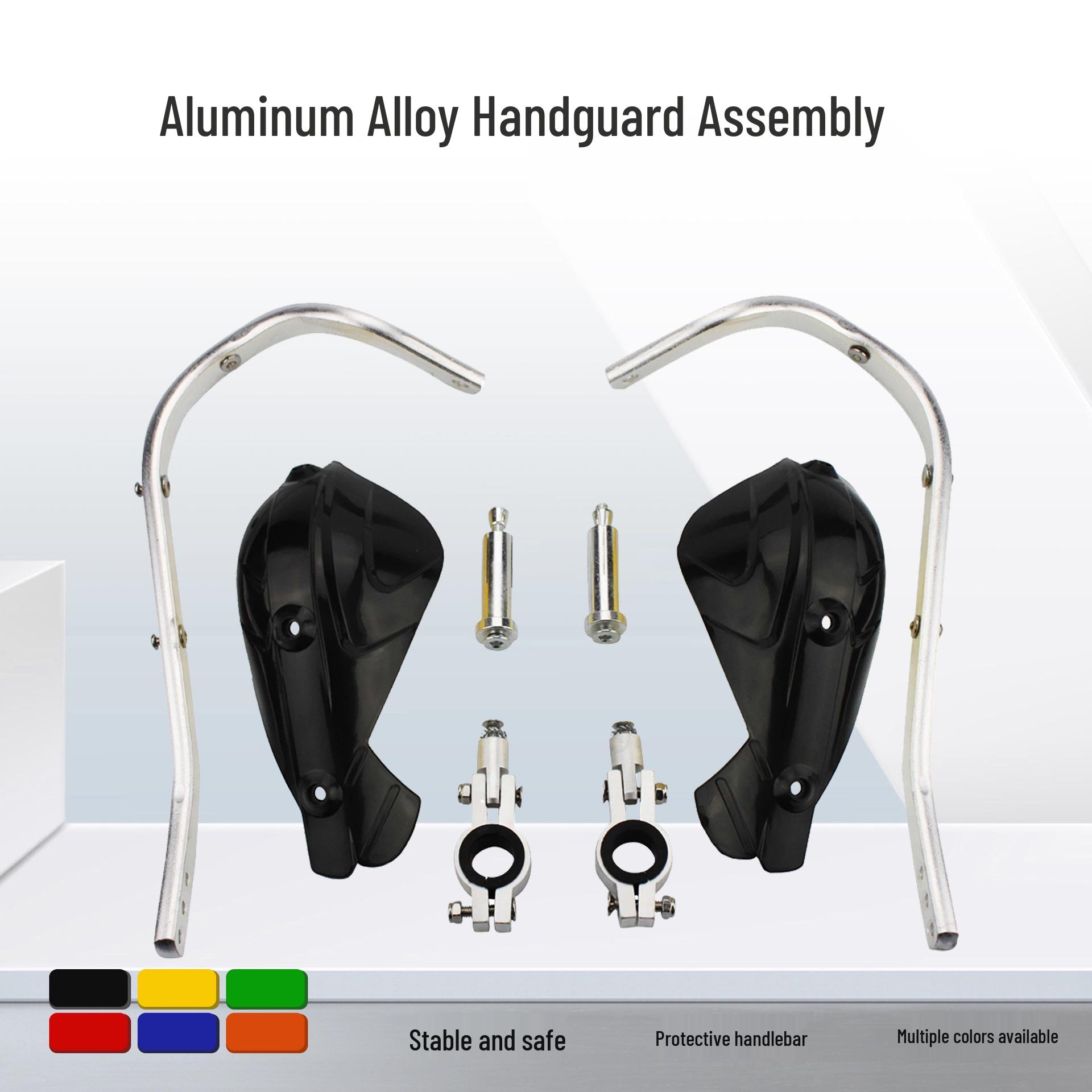 

7/8 Off-road Electric Motorcycle Handlebar Brush Guards with Aluminum Alloy Rod зелений