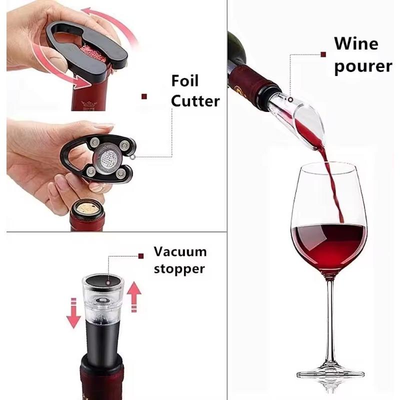 Automatic Wine Opener Electric Corkscrew:Battery Operated Wine Bottle Opener with Foil Cutter in Home Kitchen Party Bar Outdoor
