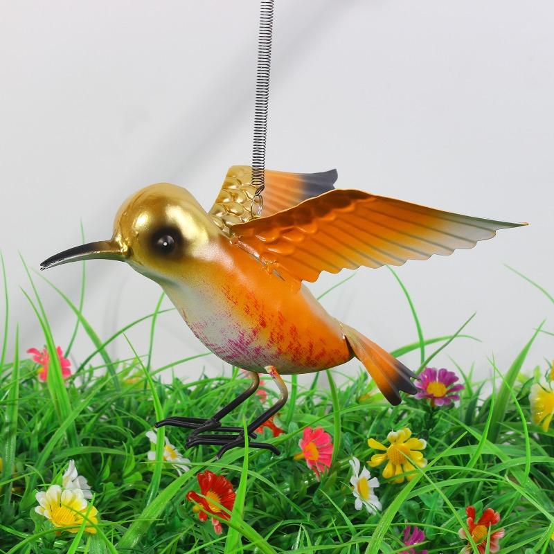 Bird Stereo Bird Indoor Outdoor Homestay Garden Garden Door Decoration Metal Iron Ornaments Desk Decoration Home Decor fairy