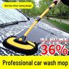 Curved Soft Bristle Telescopic Car Wash Mop & Brush