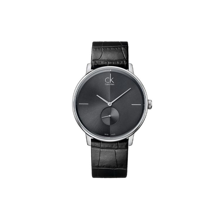 Calvin Klein Quartz Watch Leather Strap 41Mm Gray Dial 30M Water Resistance Men watches K2Y211C3 Gray Dial
