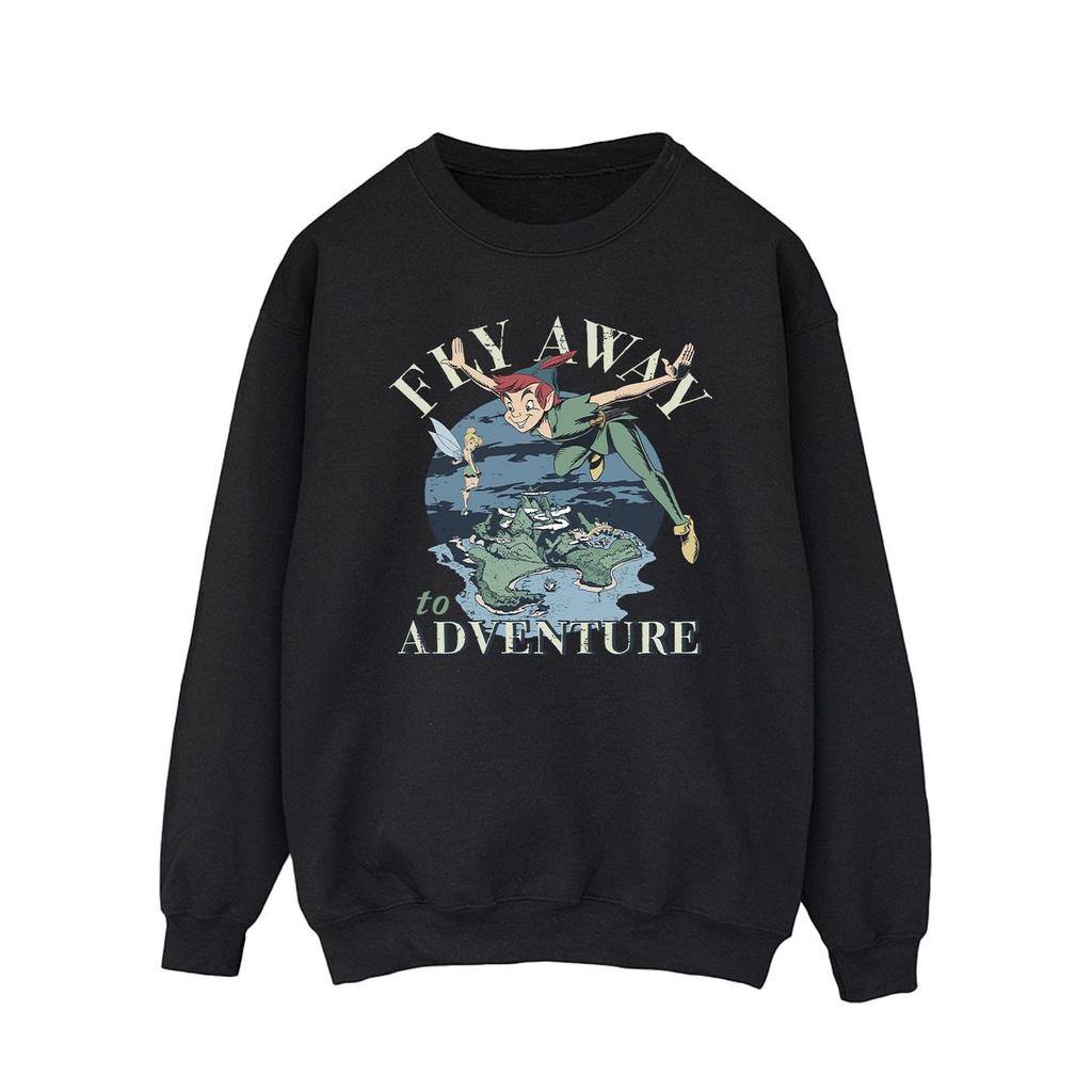 Disney Mens Peter Pan Fly Away To Adventure Sweatshirt