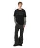 OPENYARD(OY) Never Sleep Stripe Layered L/S Tee - Black