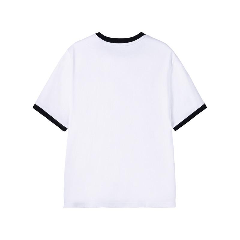 Li-Ning Fashionable Casual Versatile Breathable Comfortable Cultural Short Sleeve T-Shirt Women Tops White AHSW862-1