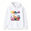 Kids Boys Girls Cartoon Character Print Pullover Hoodie, Casual Long Sleeve Warm Loose Sweatshirt for Toddlers Children Daily Wear Gift