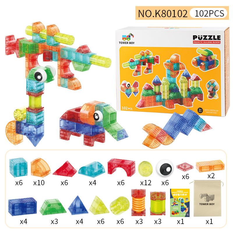 Magnetic Geometry Blocks For Kids With Abs Material And Multiple Construction Options For Learning