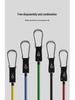 TPE 11-Piece Resistance Bands Set with Markings, Carabiner, Pulley Hook, Multifunctional for Home Fitness