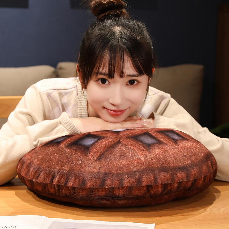 45CM Creative Lifelike Cookie Pillow Living Room Sofa Funny Cushion Lovely Biscuit Shape Plush Bedroom Bed Waist Toy