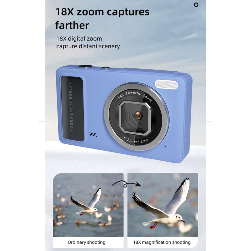 4K Digital Video Camera with 50MP Sensoring and Images Stabilization for Stunnings Visuals and Travel Photography