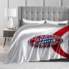 Bayern Munich Logo Design Flannel blanket for bedroom, living room, sofa, and nap