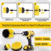 Electric Drill Brush Head Cleaning Tool for Bathroom Surfaces, Tub, Shower, Kitchen Care, and More