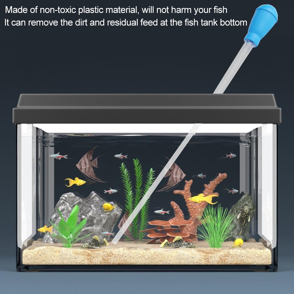 Fish Tank Water Changer Aquarium Dropper Pipette Feeder Water Cleaner