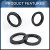 INFINAUTO Hub Centric Ring 54.1mm ID 73.1mm OD Car Wheel Hub Ring ABS Plastic Black 4pcs