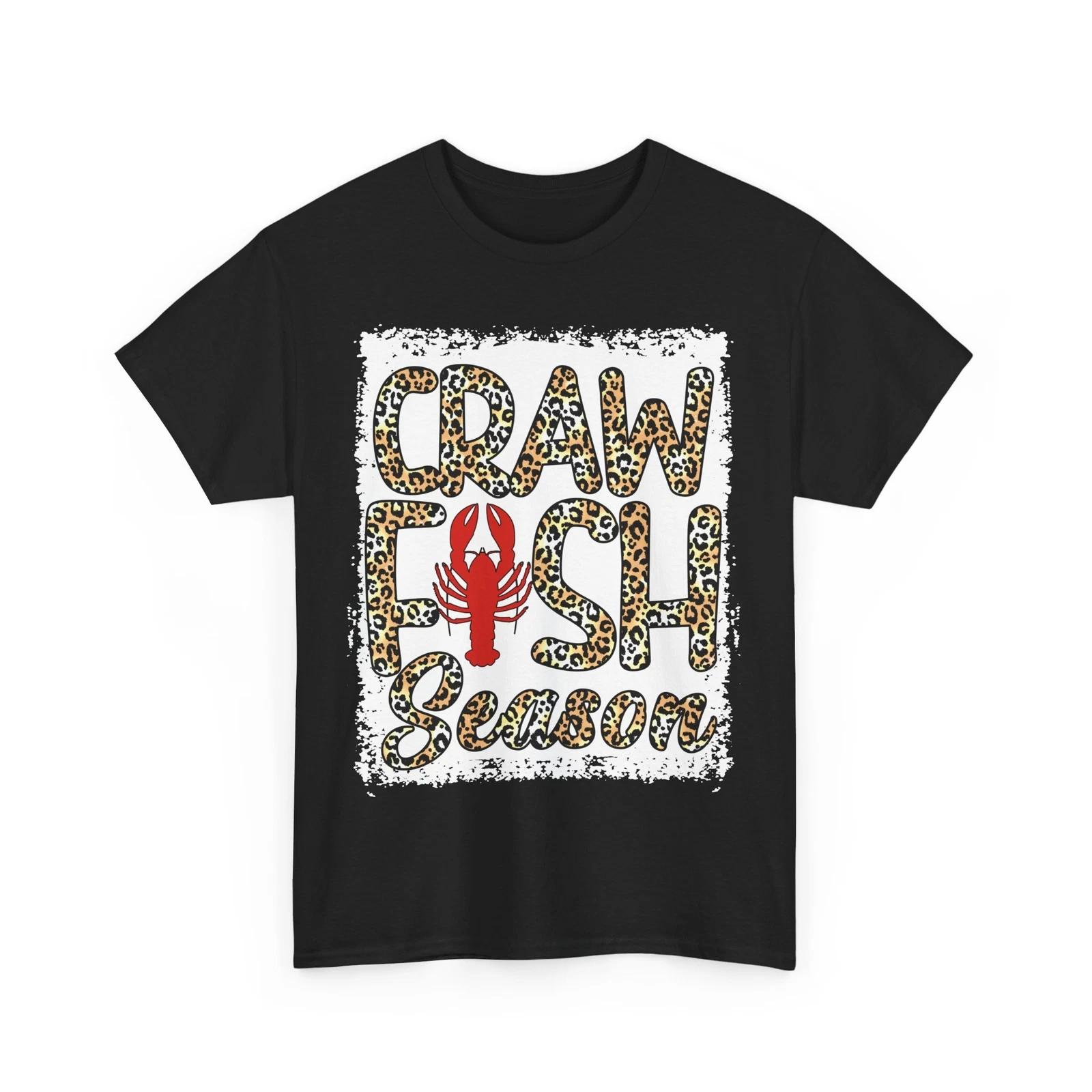 Crawfish Shirt, Crawfish Season Leopard Crawfish Boil Sea Food Lovers T-shirt 4XL