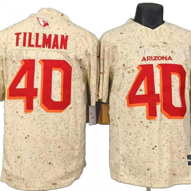 Embroidered Rugby Jersey Third Generation St. Louis Cardinals 40 Cream White Tillman Style