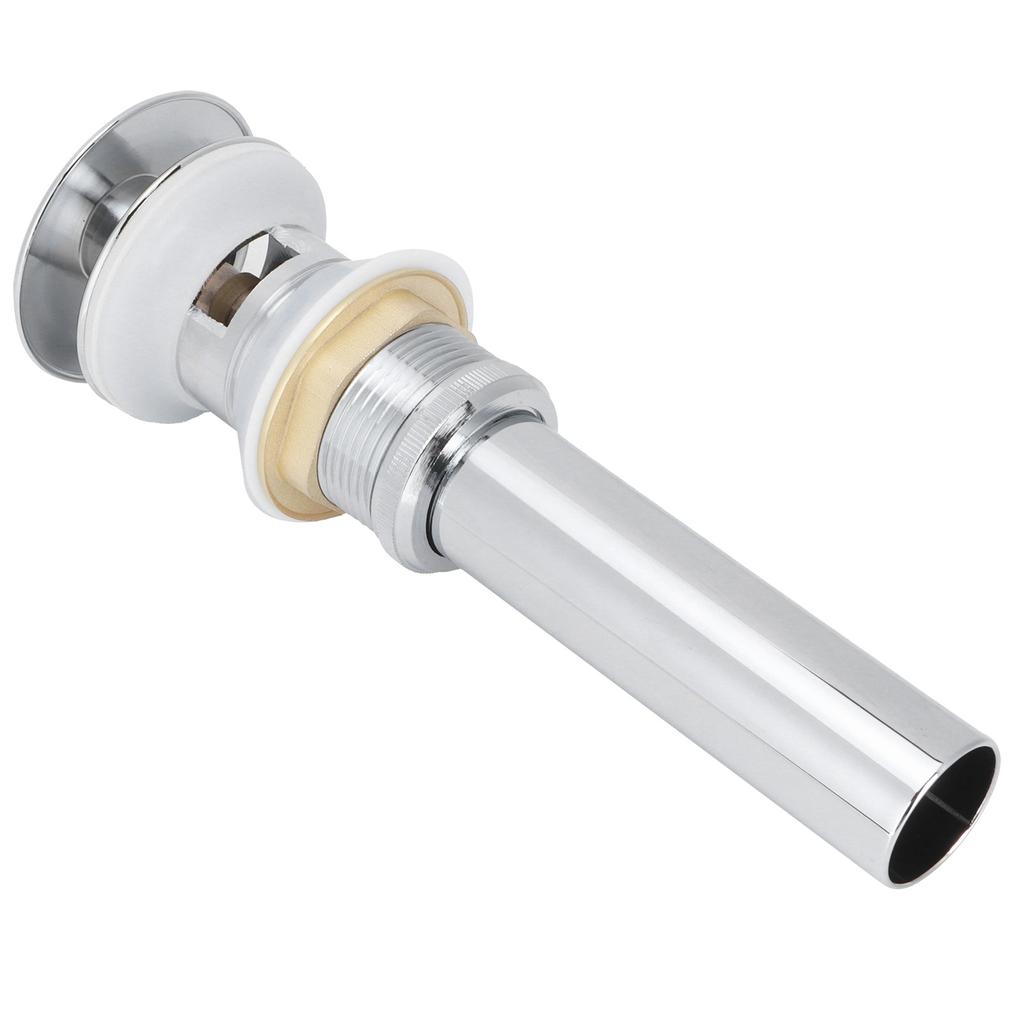 Bathroom Sink Drain Electroplating Popup Wash Basin Drainer Stopper NonOverflow(Popup with Hole )