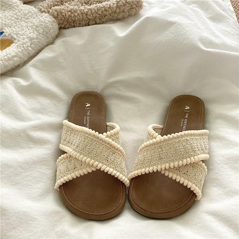 Fashion Shoes Slippers Casual Summer Clogs Woman Slides Luxury Soft Beach  Shoes Women Ladies' Slippers Luxury Slides Shale Female Beach