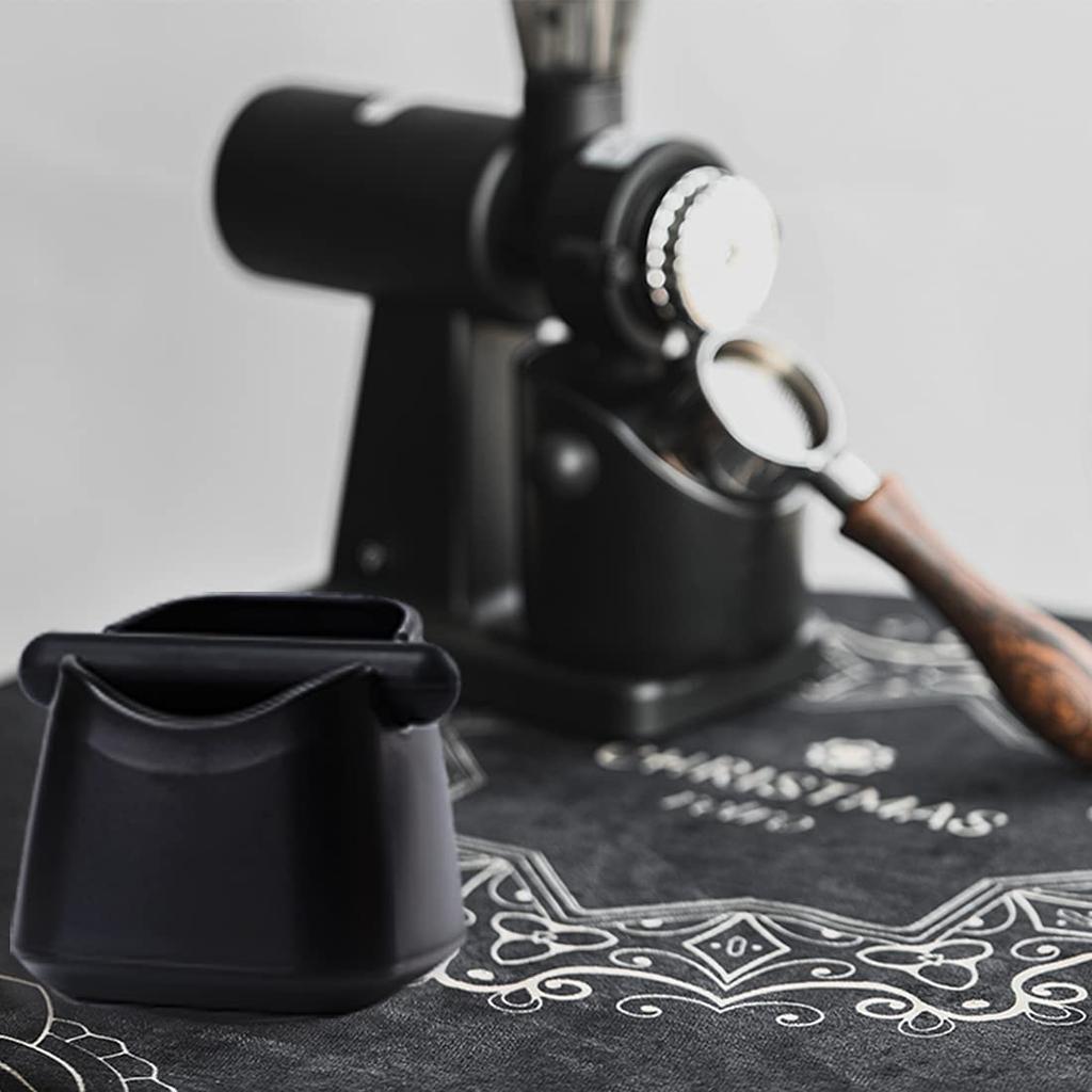 Espresso Knock Box, a square ABS knock box for removing coffee grounds after brewing. A dedicated trash can for coffee grounds. Ideal for commercial
