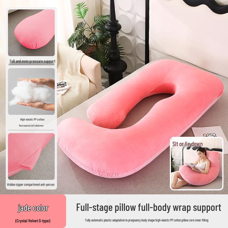 Pregnancy Support Pillow: G, U & L Shapes for Side Sleeping & Back Support