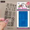 Nail Stamp Plate Nail Art Templates Heart Flower Nail Art Plates for DIY Nail Art Decorations Nails Art Stamping Plates