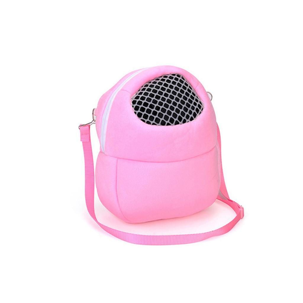 Small Pet Carrier Rabbit Cage Hamster Chinchilla Travel Warm Bags Guinea Pig Carry Pouch Bag Breathable Pet Cage Rat Leash