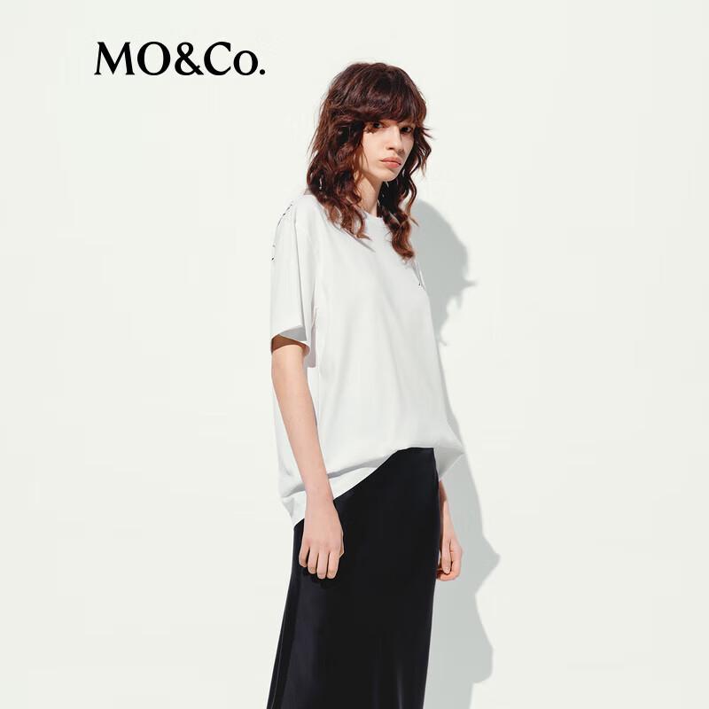 MO&Co. Cat Print Cooling Short Sleeve T-Shirt