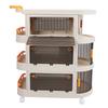 Rolling Utility Cart Multi Tier Large Capacity Easy To Install Multifunction Rolling Storage