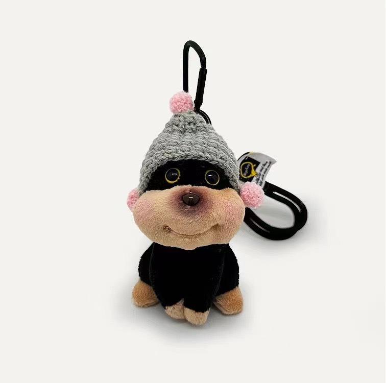 Bee Puppy Bag Charm: Cute Doll Keychain & Backpack Accessory for Women - Niche Gift