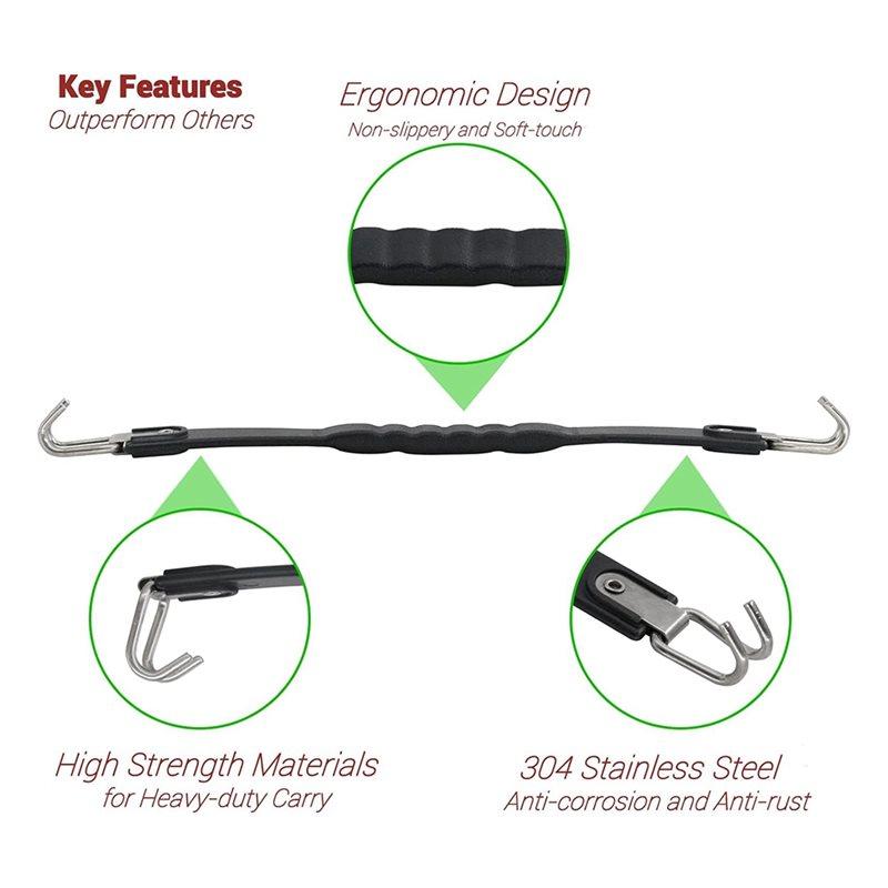AZ-Carry Strap Golf Cart Battery Lifter(2 PCS)- Lifts For Trojan, Club Car, EZGO, Models