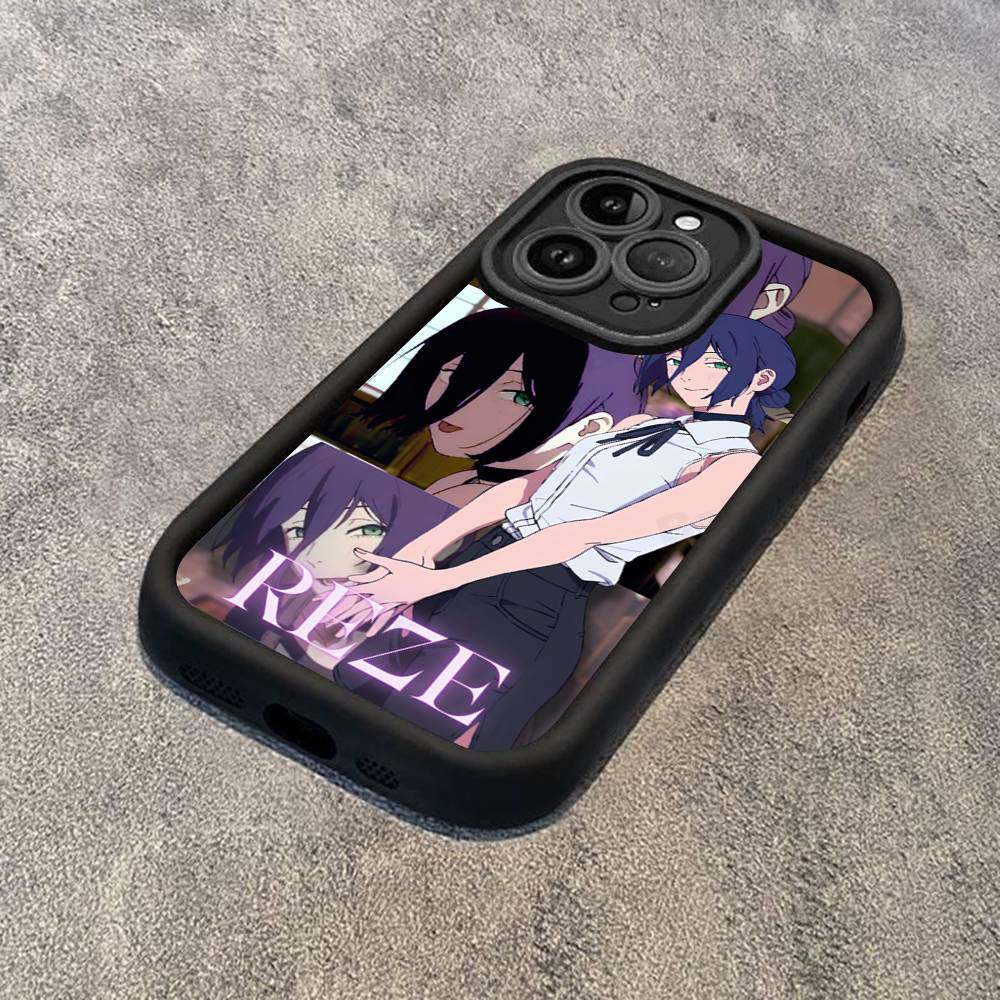 Anime C-Chainsaw Man Silicone Soft Phone Case For IPhone 17 16 14 13 12 11 15 Pro Max Plus Air Cover