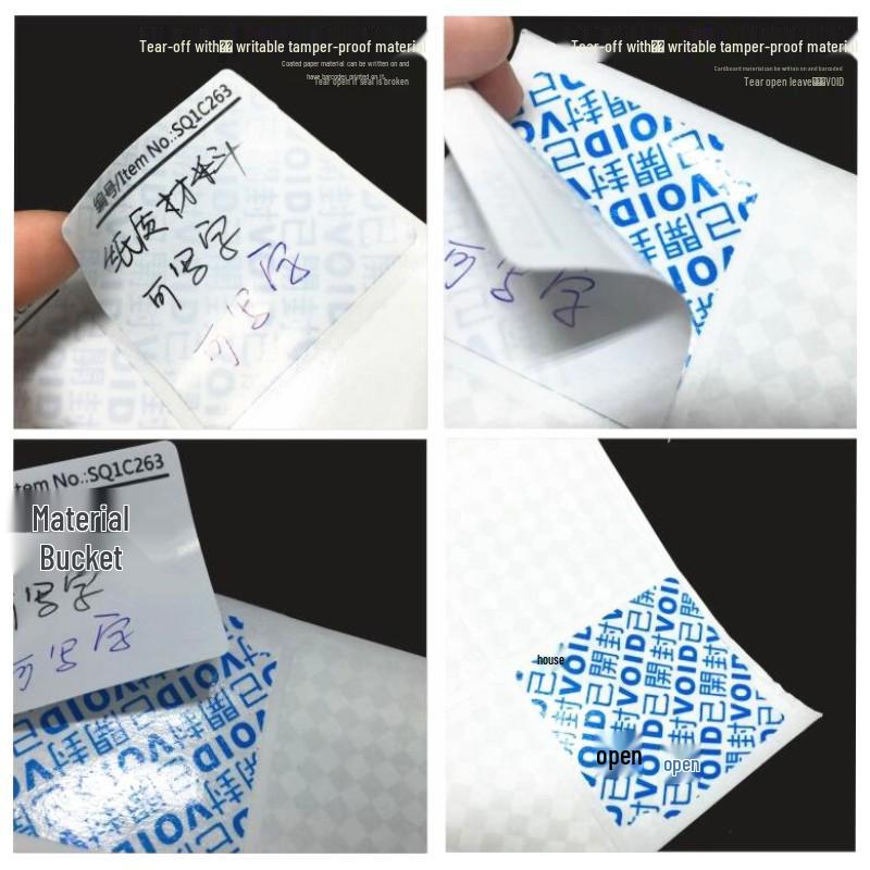 Tear-off Non-refundable Anti-Tamper Void Label Sticker - Self-adhesive, Disposable Seal