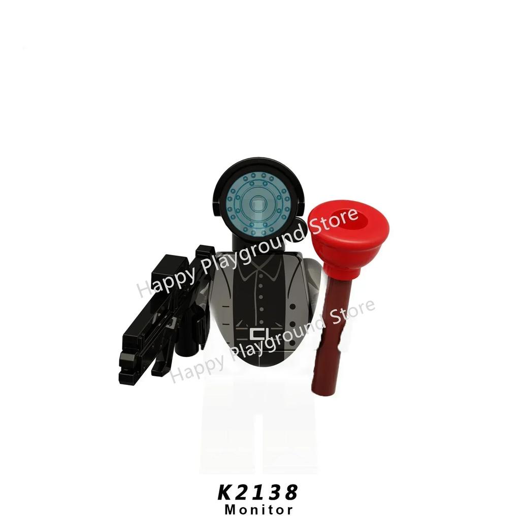 Skibidi Toilet Man Anime Cartoon Bricks Dolls Cameraman Speakerman TV Man Mini Action Bricks Toy Figures Building Blocks