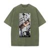 Anime Jujutsu Kaisen Okkotsu Yuta Graphic T Shirt Men Women Washed Cotton Tshirts Vintage Casual Clothing Harajuku Male T-shirt
