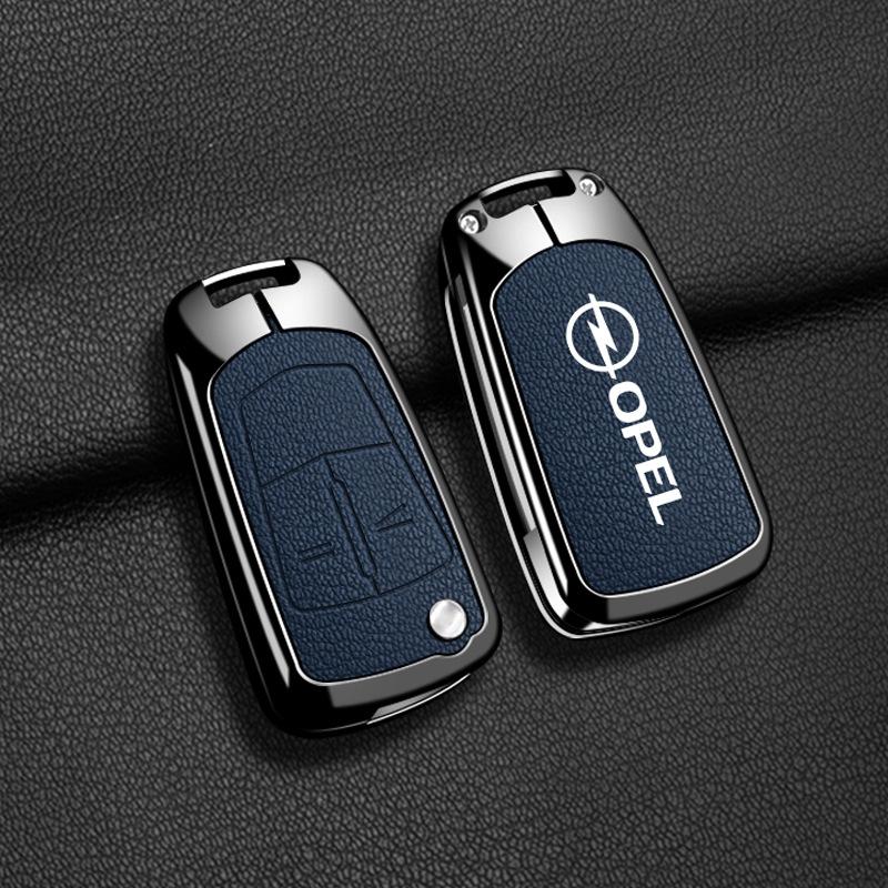 

Metal Leather Car Remote Key Case Protector Shell For Opel Vauxhall OPC ADAM Insignia Antara Corsa J D H Kadett GT Accessories