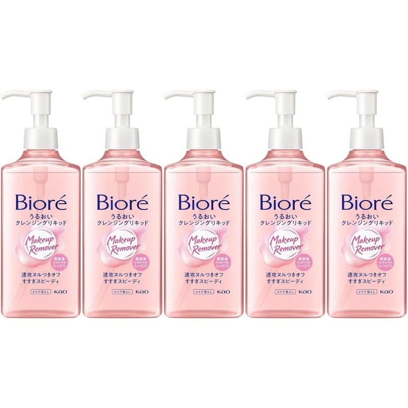 Biore Uruoi Cleansing Makeup Remover 230ml X 5 Pcs Set
