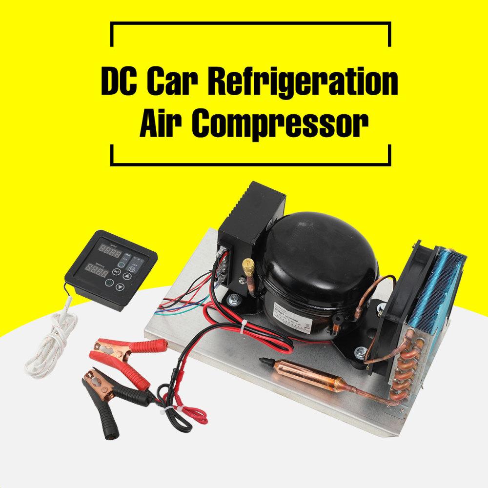BD25HC Compressor Condenser Car Refrigerator Solar Freezer 12V 24V Refrigerator Air Compressor With Temperature Controller