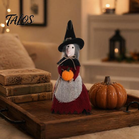 Durable Halloween Decorations Decoration, Realistic Ghost Festival Broom Indoor Witch Ornament, Festive Atmosphere Tabletop Decoration Spooky Decor