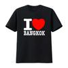 Stylish I Love Bangkok Bold Font T Shirt for Fashion Forward Individuals HJ3P Vintage Washed Fashion Slightly Designer Clothes